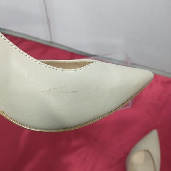 Pazolini Beige Patent Leather Heel Pump Shoes Size 38.5/US 8.5. - Picture 8 of 14